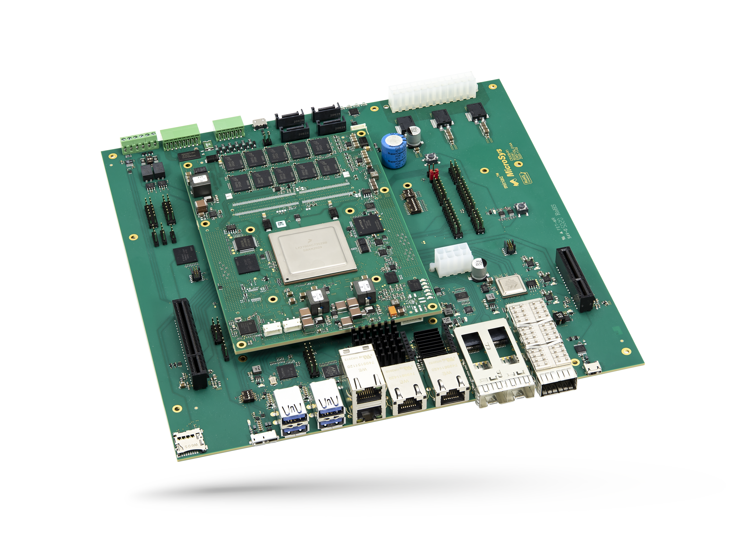 miriac® SBC-LX2160A Single Board Computer based on NXP® Layerscape® LX2160A Processor